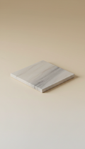 Marble Square Coaster White Veining