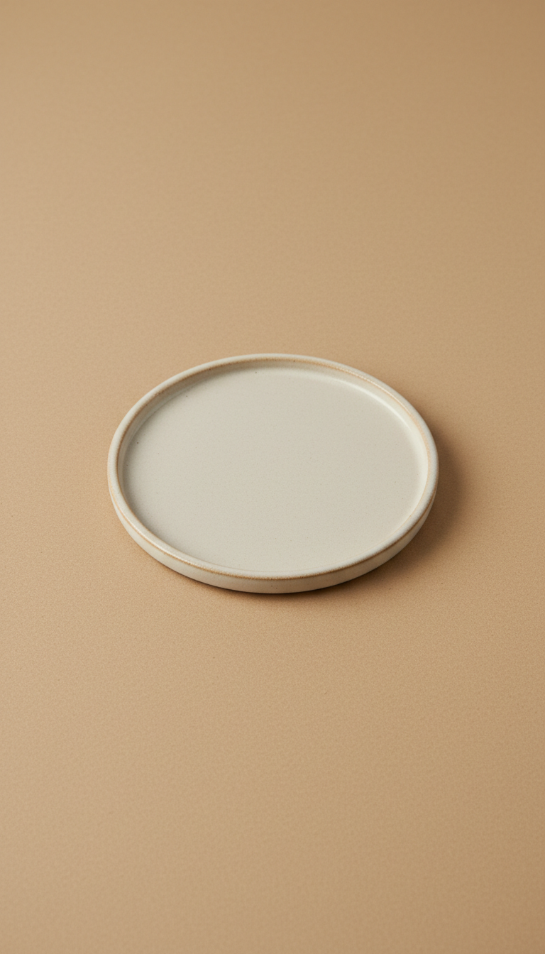 Ceramic Round Coaster Smooth Glaze