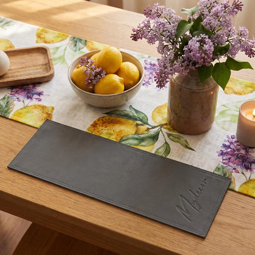 Dark Grey Leather Accessory